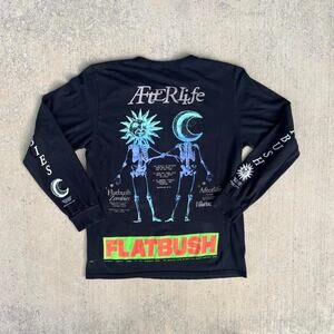 Afterlife Sun & Moon Flatbush Zombies Long Sleeve FBZ Tee-Shirt Size Medium